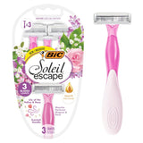 M&S Bic Soleil Escape Lily Disposable Razors 3 Blades- Buy online at McGrocer