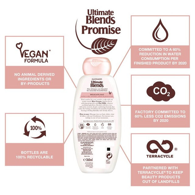 Garnier Oat Milk Sensitive Scalp Shampoo - British product