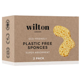 M&S Wilton London Eco Plastic Free Household Sponge Twin Pack- Buy online at McGrocer