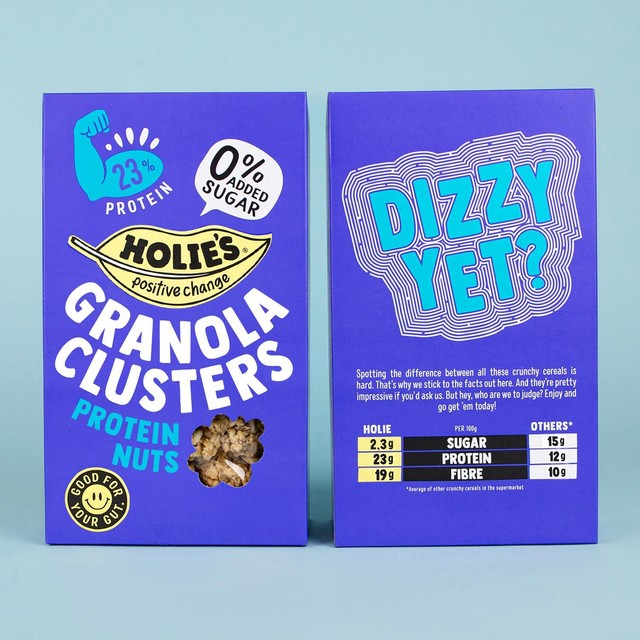 Holie's granola clusters protein cereal 400g, UK version