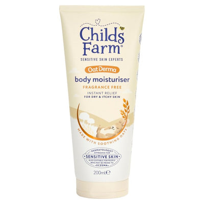 M&S Childs Farm OatDerma Body Moisturiser Fragrance-Free Sensitive Skin Moisturiser 200ml- Buy online at McGrocer
