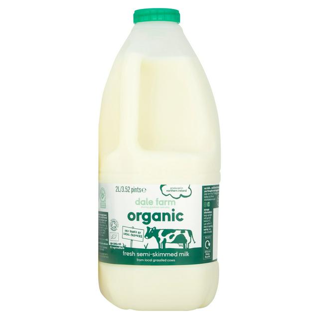 Dale Farm Organic Semi-Skimmed Milk 2L