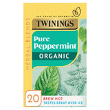 Twinings organic peppermint tea 20 teabags per pack (British brand)