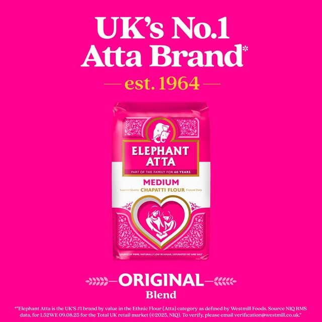 Elephant Atta Medium Chapatti Flour - British product