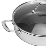 M&S stainless steel non-stick sauté pan 28cm 4L capacity, imported from the UK