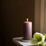 Liljeholmens pressed pillar stearin candle mallow 68x150mm, UK version