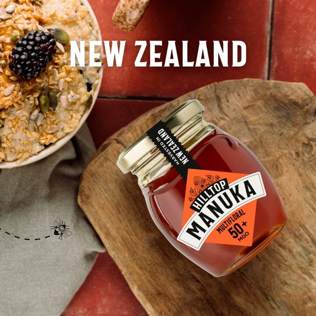 Hilltop Honey Manuka MGO50+ honey 225g, UK version