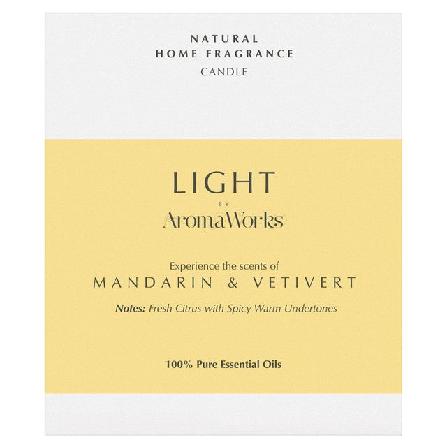 Wax Lyrical Mandarin & Vetivert soy wax candle 220g - British product