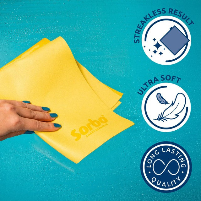 Sorbo Synthetic Chamois Cloth 38 x 40cm (British brand)