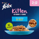Felix kitten fish jelly cat food 12x85g - British product