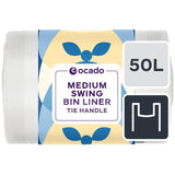 M&S Ocado Medium Swing Bin Liner with Tie Handles 50L- Buy online at McGrocer