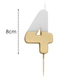 M&S Talking Tables Number 4 Large Gold Number Candle- Buy online at McGrocer