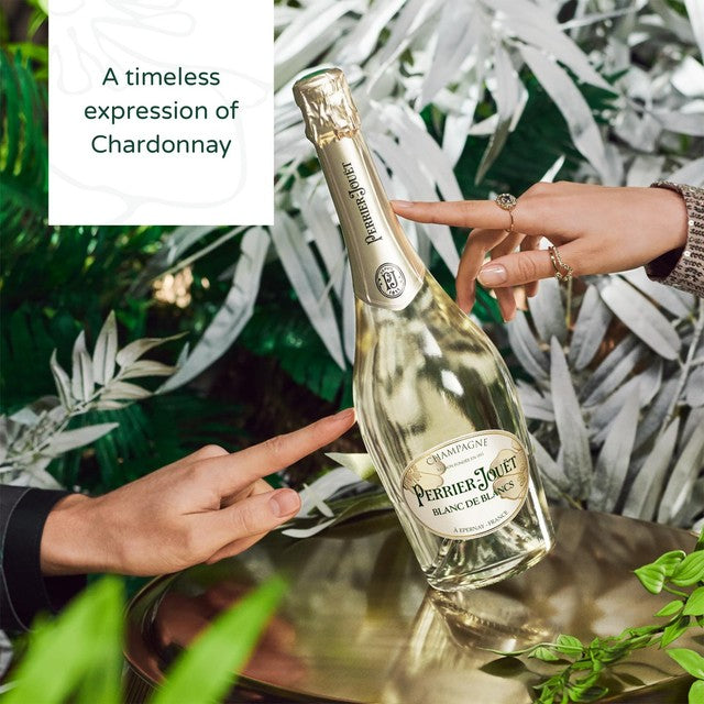 Perrier Jouet Blanc de Blanc Champagne 75cl, imported from the UK