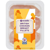 Filets de poitrine de poulet britanniques Ocado sans peau et sans os 650 g