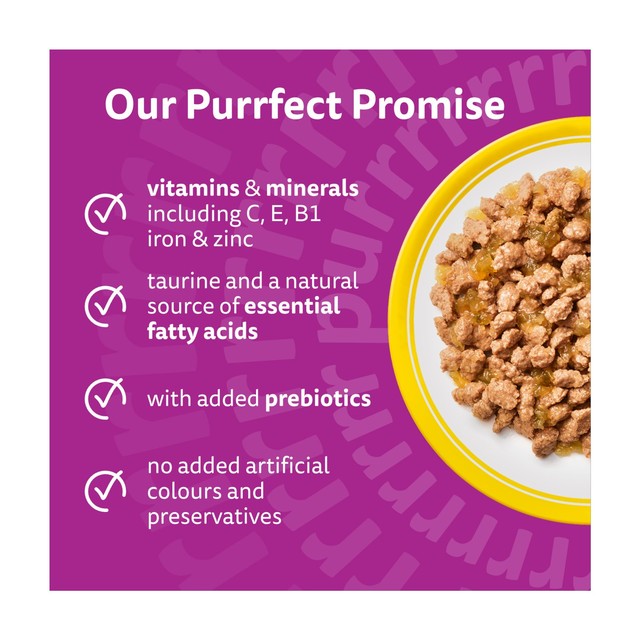 Whiskas wet cat food pouches poultry feasts in jelly 12 x 85g (British brand)