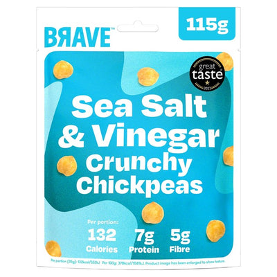 M&S Brave Roasted Chickpeas Salt & Vinegar Pulse Snack 115g- Buy online at McGrocer