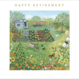 Woodmansterne Allotment Happy Retirement Card 169mm x 166mm - British product