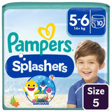 Pampers Splashers disposable swim nappies size 5-6 (14+kg), imported from the UK