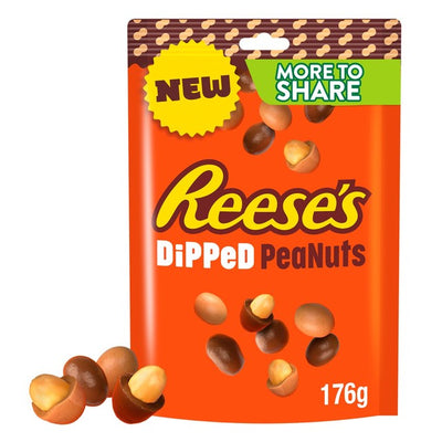 M&S Reese's Dipped Peanuts Milk Chocolate and Peanut Butter Coated Peanuts 176g- Buy online at McGrocer