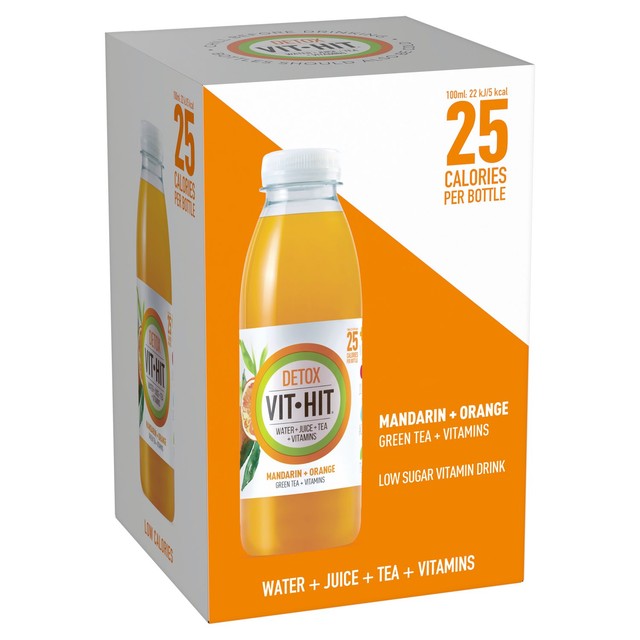VITHIT orange and mandarin vitamin drink 500ml bottle (British brand)
