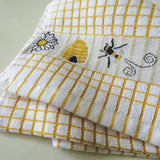 Samuel Lamont Honey Bees Jacquard Tea Towel 50cm x 70cm, imported from the UK