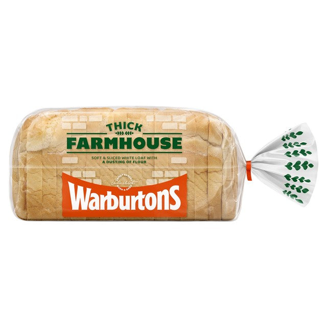 Warburtons extra thick sliced white bread 800g (British brand)