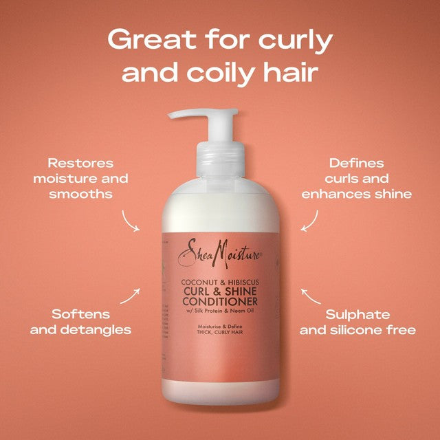 Shea Moisture coconut & hibiscus hair conditioner 384ml (British brand)