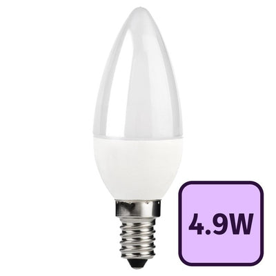 M&S TCP LED Candle 470L E14 4.9W Warm White Small Screw Light Bulb 5-Pack- Buy online at McGrocer
