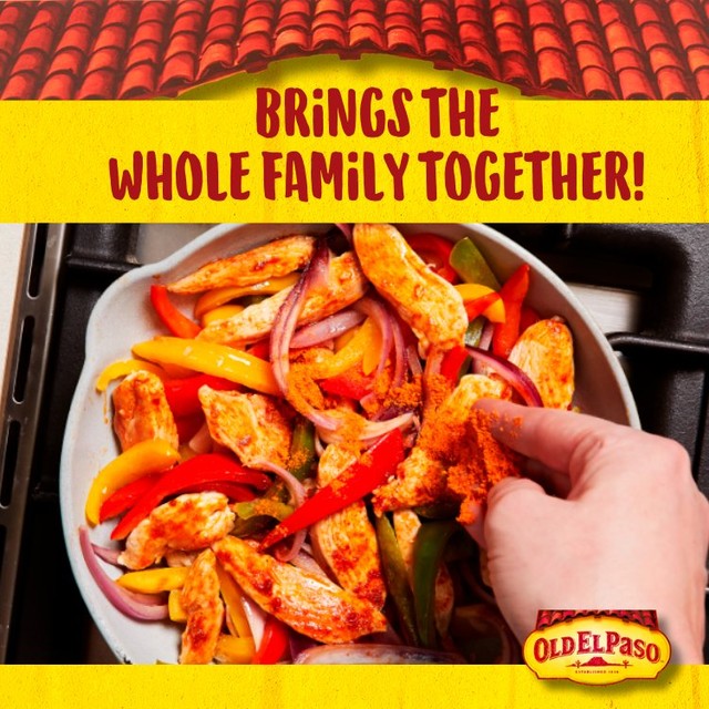 Old El Paso crispy chicken fajita seasoning mix 85g, imported from the UK