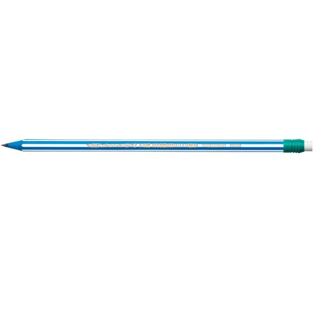 BIC Evolution Stripes Pencils with Eraser Pack of 8 - British product