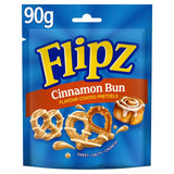 M&S Flipz Cinnamon Bun Flavour Coated Pretzel Snacks 90g- Buy online at McGrocer
