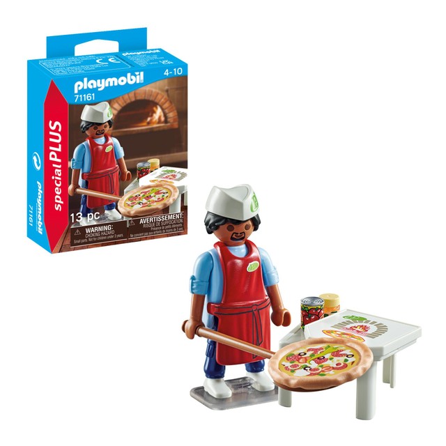 Playmobil Special Plus Pizza Chef toy, imported from the UK