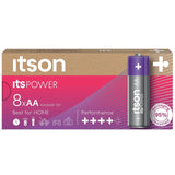 M&S ITSON Itspower AA Alkaline Batteries 8 Pack- Buy online at McGrocer