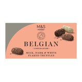 M&S M&S Belgian Milk, Dark & White Chocolate Truffles- Buy online at McGrocer
