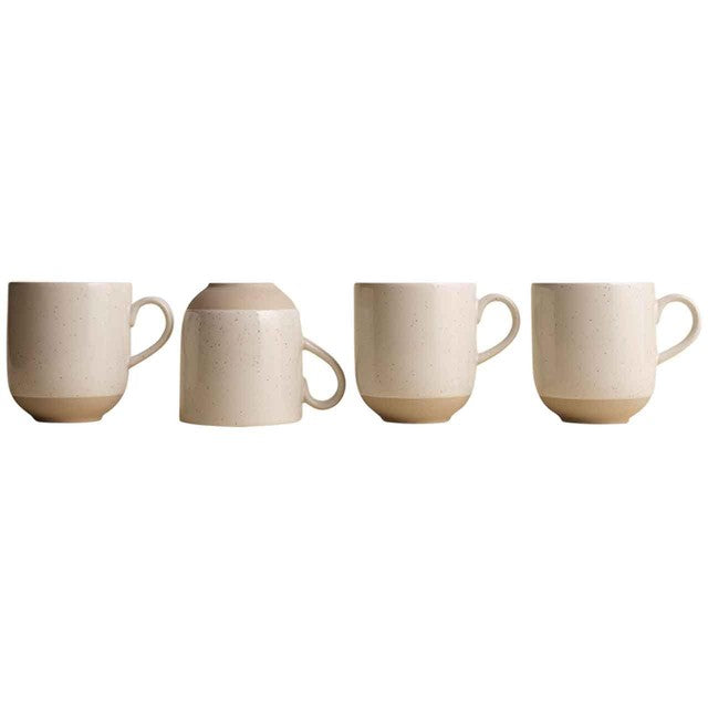 M&S speckle ceramic latte mug set of four (British brand)