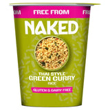 Naked Thai Green Curry rice pot meal 78g, imported from the UK