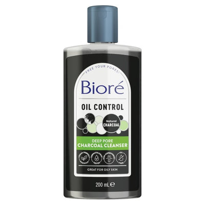M&S Biore Charcoal Pore Cleanser Face Wash 200ml- Buy online at McGrocer