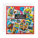 M&S Marvel birthday card 15x15cm, imported from the UK