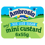 Ambrosia Mini Reduced Sugar Custard Pots 6x55g - British product