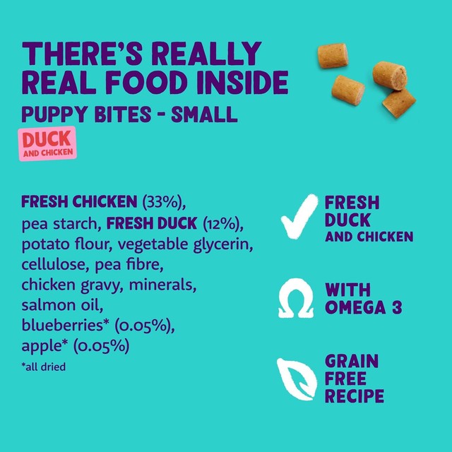 Edgard & Cooper puppy dog treats duck and chicken 50g - British product