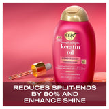 OGX Anti-Breakage+ Keratin Oil Conditioner 385ml, imported from the UK