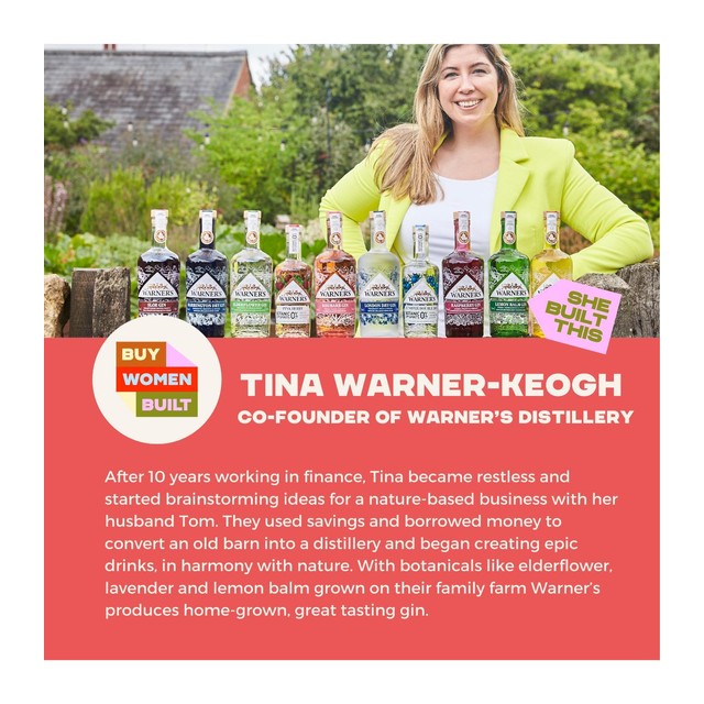 Warner's raspberry gin 70cl (British brand)