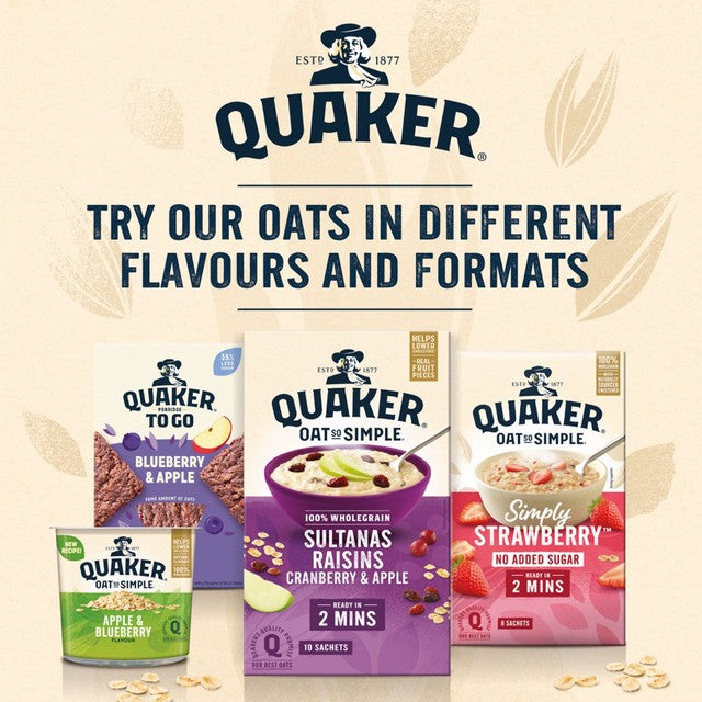 Quaker banana porridge sachets 10 sachets, imported from the UK