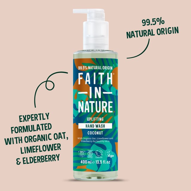 Faith in Nature coconut hand wash 400ml - British product
