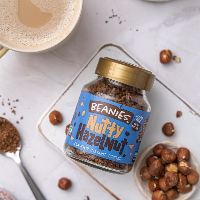 Beanies Nutty Hazelnut instant coffee 50g - British product