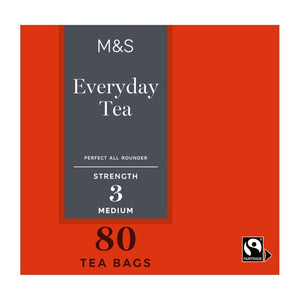 M&S Fairtrade Everyday Tea Bags 80 Pack