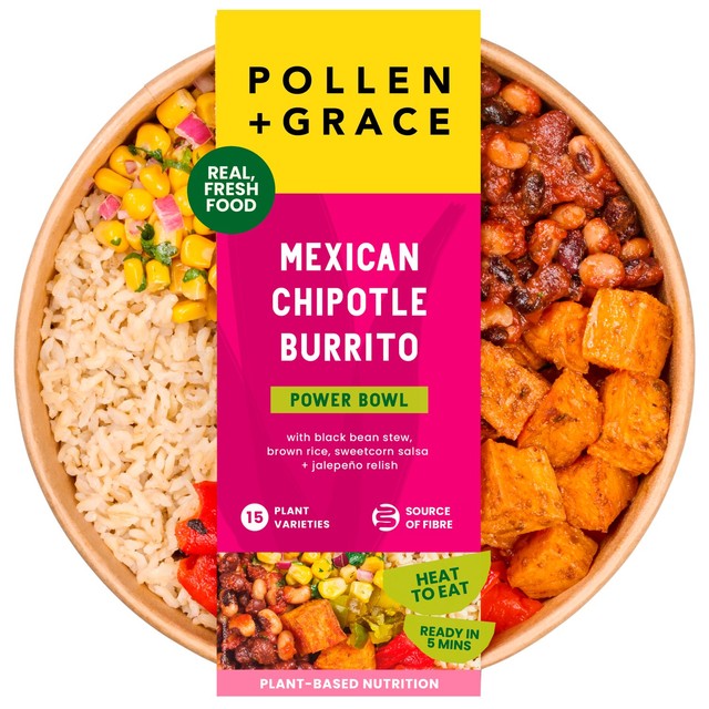 Pollen and Grace Mexican Chipotle Power Bowl 400g, imported from the UK