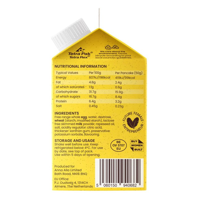 Two Chicks pancake mix - British product
