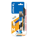 M&S Pilot FriXion Ball Erasable Rollerball Pen Medium Line with 3 Black Refills- Buy online at McGrocer