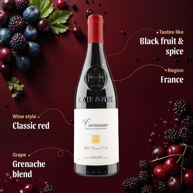 Virgin Wines Cairanne Rouge red wine 75cl (British brand)